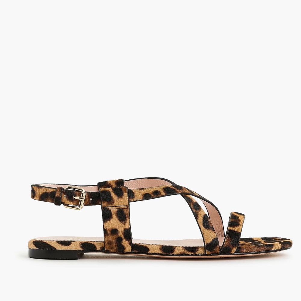 J. Crew Calf Hair Cora Sandal